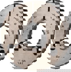 Threaded Ring Gage: 1-1/8-7 Thread, UNC, Class 3A, Go & No Go